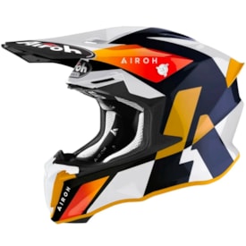 Capacete Airoh Twist 2.0 Lift Branco Dourado