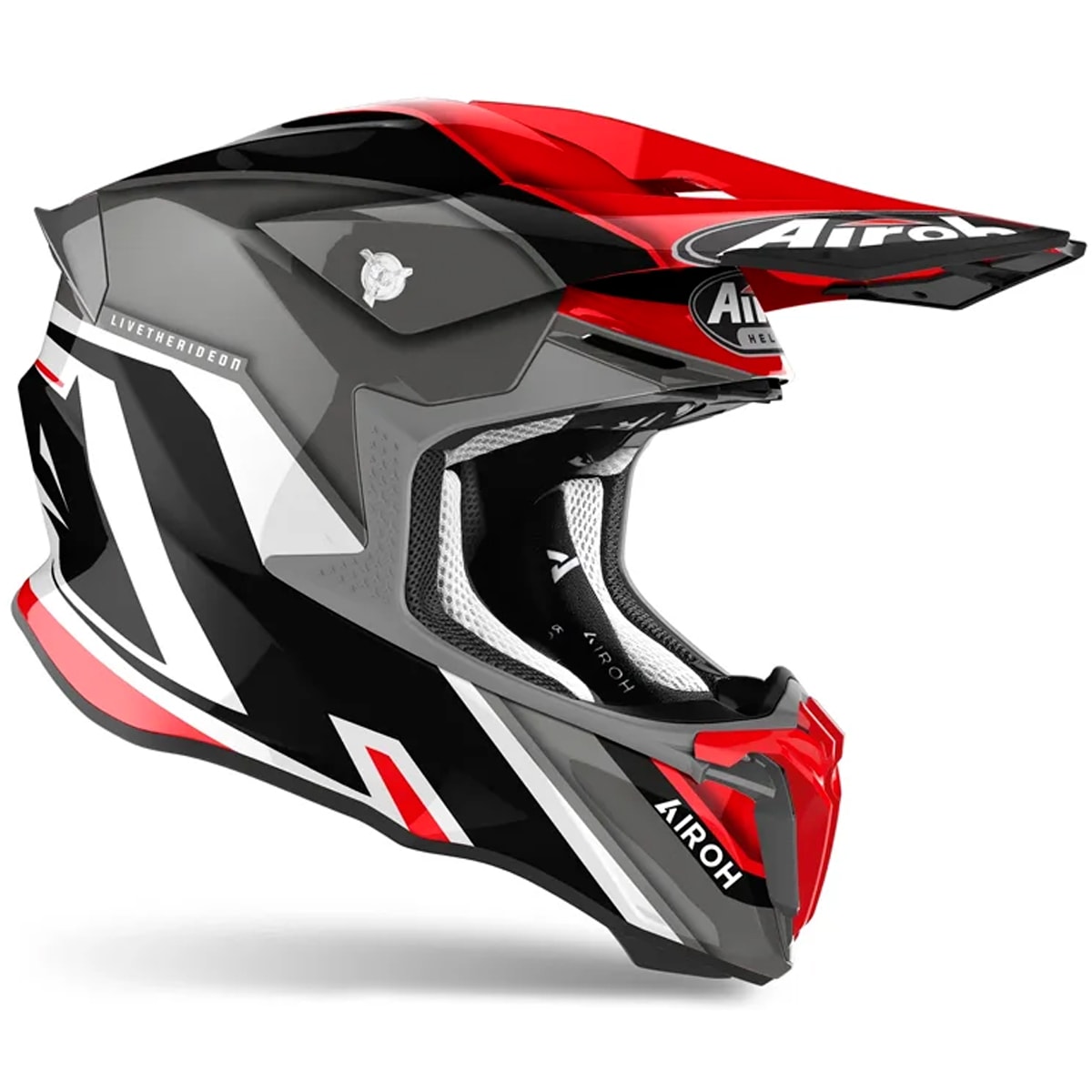 Segunda imagem do produto Capacete Airoh Twist 2.0 Shaken Vermelho