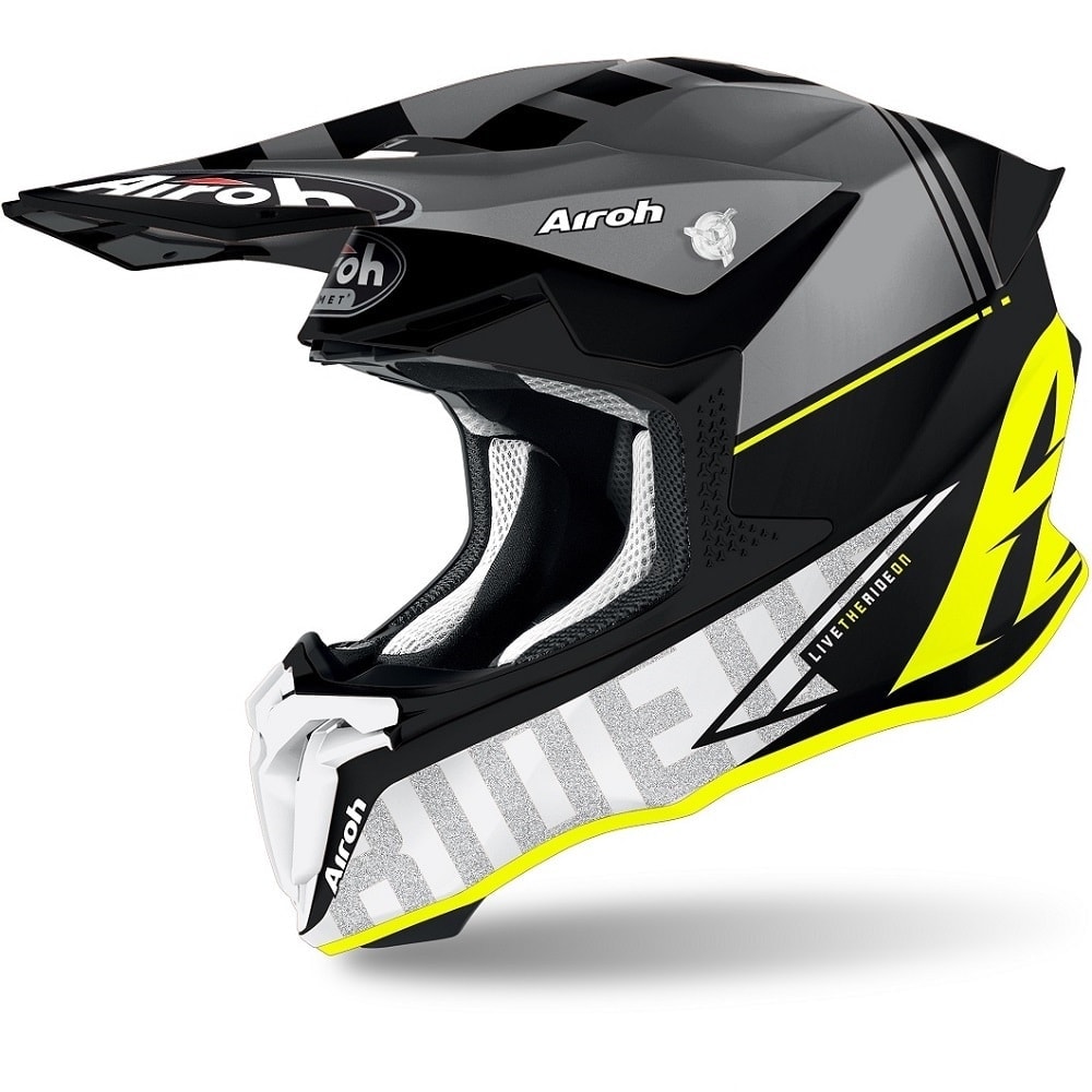 セキュリティ・セーフティ Airoh Twist 2.0 Capacete Airoh Twist 2.0 Mask Matt Moto Braga