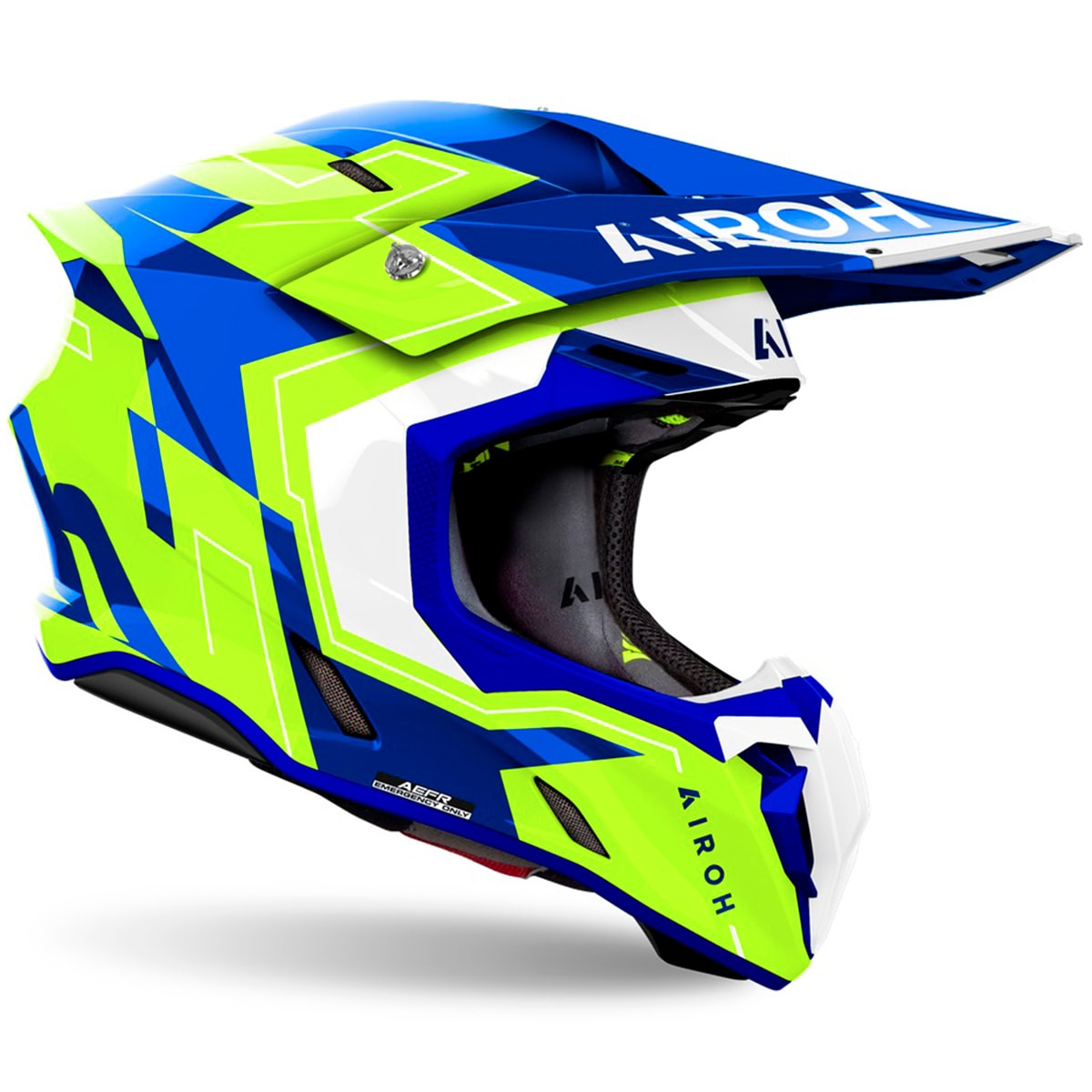 Segunda imagem do produto Capacete Airoh Twist 3 Dizzy Azul Fluor