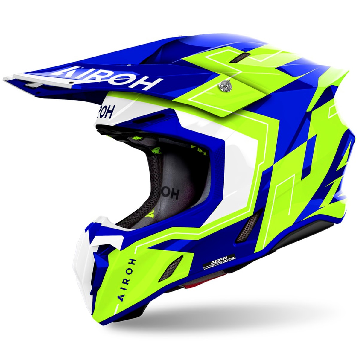 Capacete Airoh Twist 3 Dizzy Azul Fluor
