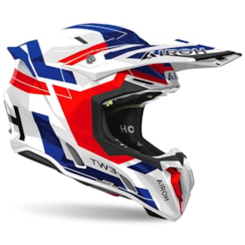 Segunda imagem do produto Capacete Airoh Twist 3 Dynasty Azul Vermelho