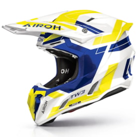 Capacete Airoh Twist 3 Dynasty Branco Fluor