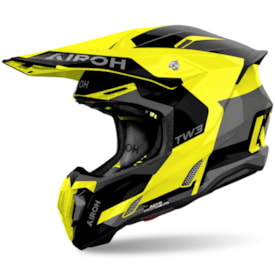 Capacete Airoh Twist 3 Fancy Fluor Cinza
