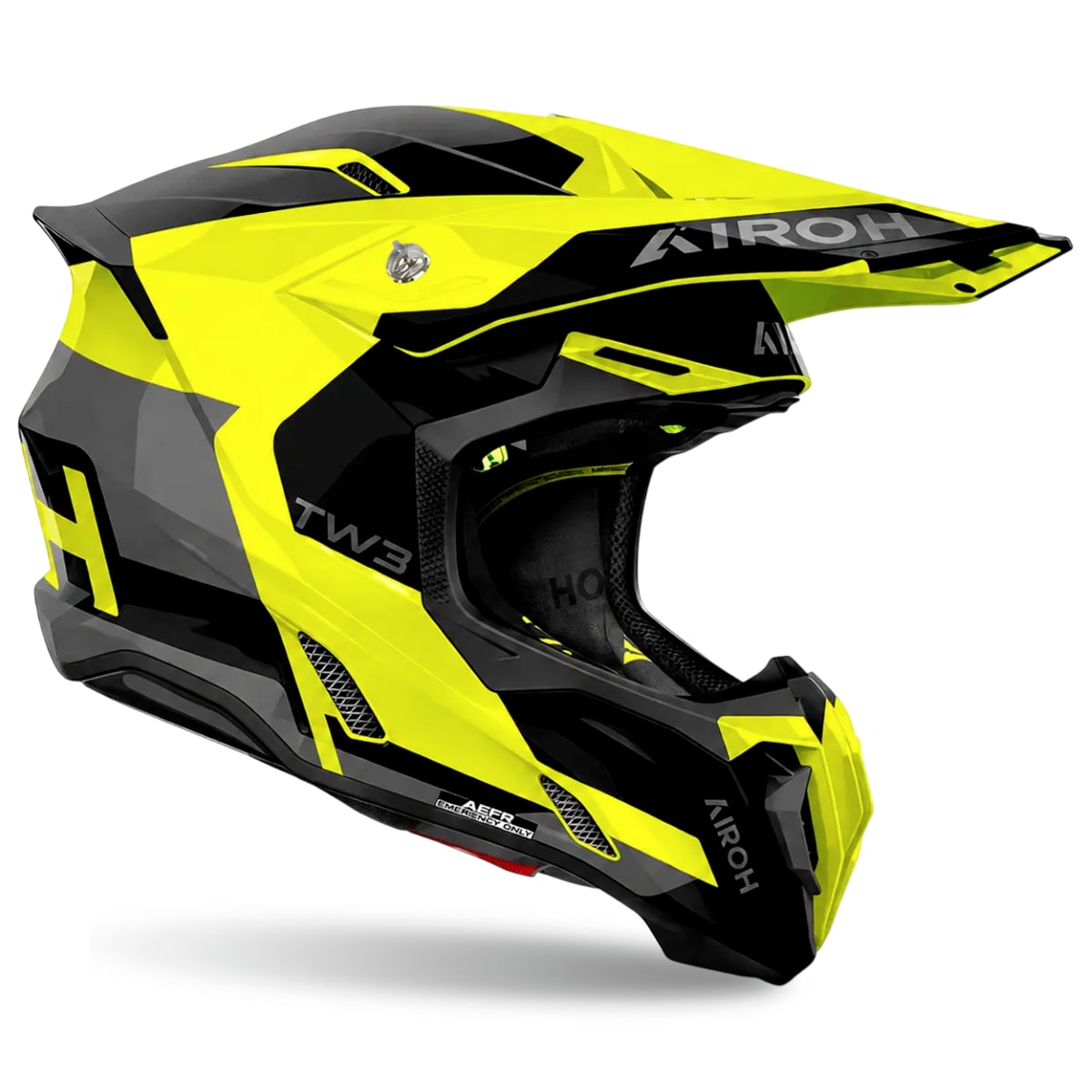 Segunda imagem do produto Capacete Airoh Twist 3 Fancy Fluor Cinza
