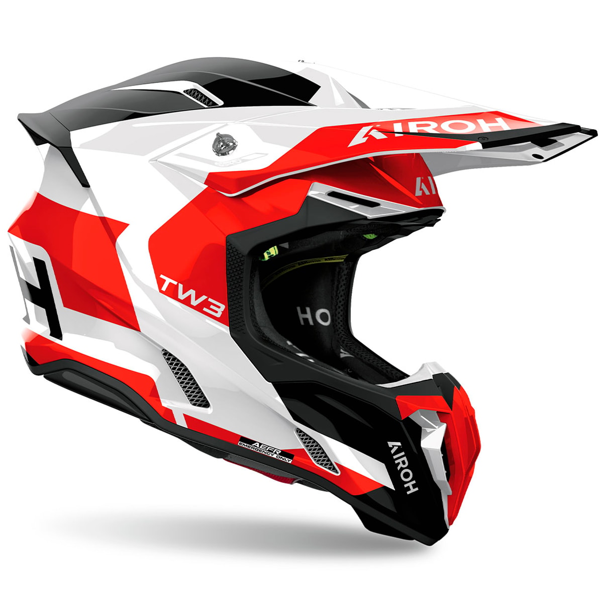 Segunda imagem do produto Capacete Airoh Twist 3 Fancy Vermelho Branco