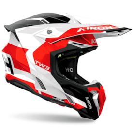 Segunda imagem do produto Capacete Airoh Twist 3 Fancy Vermelho Branco
