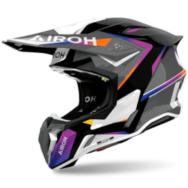 Capacete Airoh Twist 3 Hustle Cinza