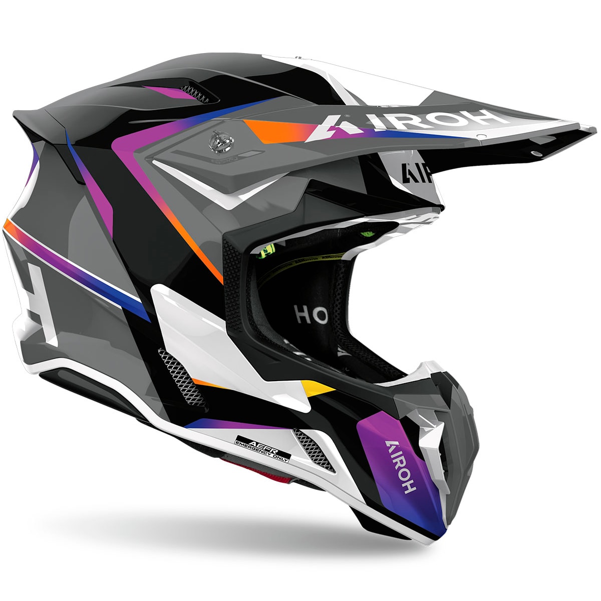 Segunda imagem do produto Capacete Airoh Twist 3 Hustle Cinza