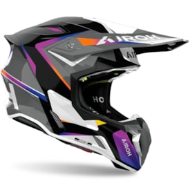 Segunda imagem do produto Capacete Airoh Twist 3 Hustle Cinza