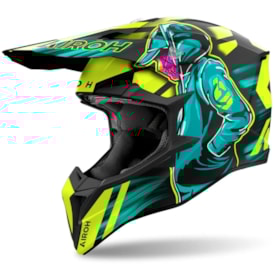 Capacete Airoh Wraaap Cyber Amarelo Fluor