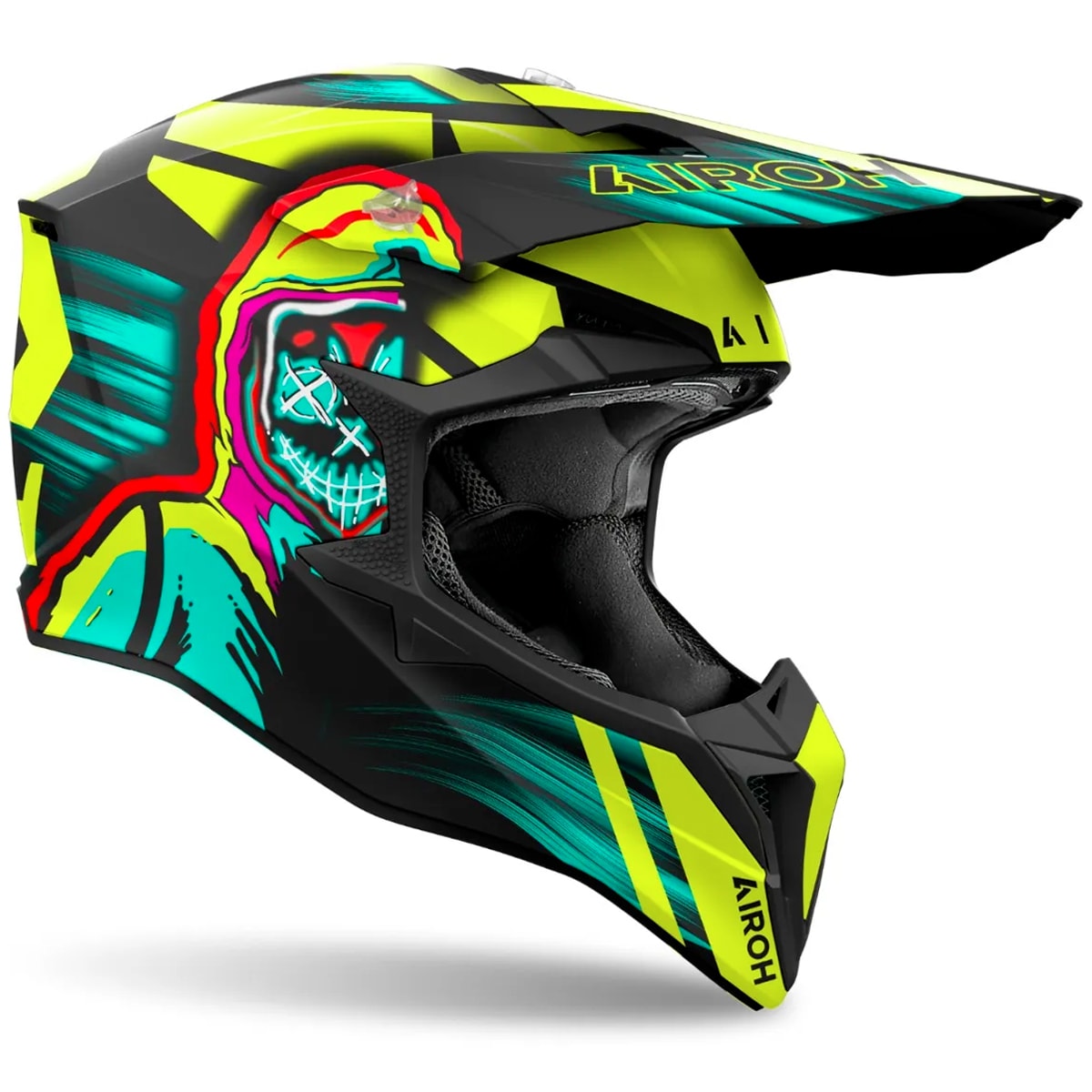 Segunda imagem do produto Capacete Airoh Wraaap Cyber Amarelo Fluor