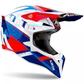 Segunda imagem do produto Capacete Airoh Wraaap Feel Azul Vermelho