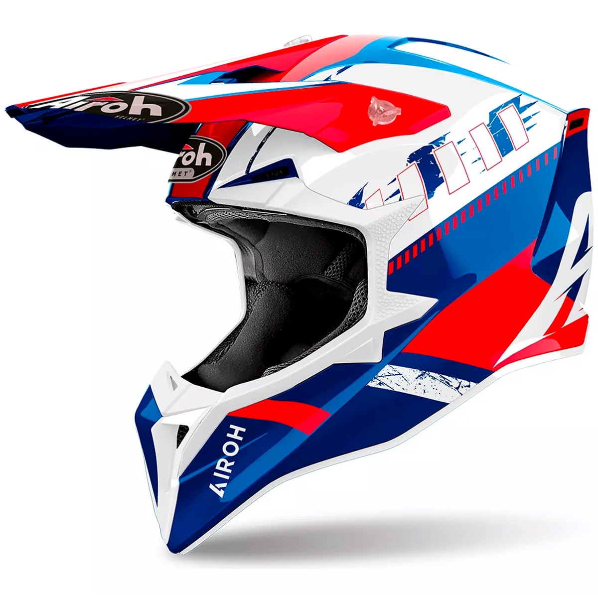 Capacete Airoh Wraap Idol Azul Vermelho