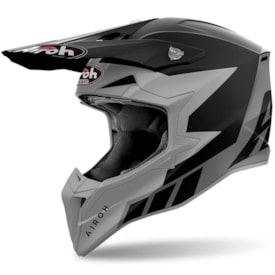 Capacete Airoh Wraaap Reloaded Anthracite Cinza Preto