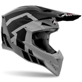 Segunda imagem do produto Capacete Airoh Wraaap Reloaded Anthracite Cinza Preto