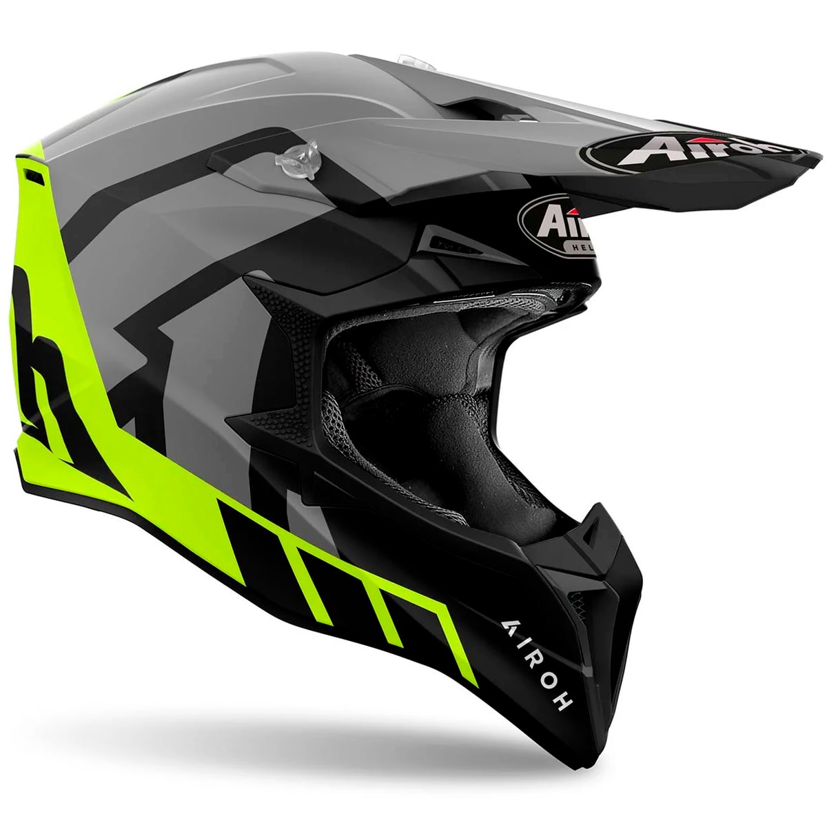 Segunda imagem do produto Capacete Airoh Wraaap Reloaled Cinza Fluor Fosco