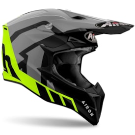 Segunda imagem do produto Capacete Airoh Wraaap Reloaled Cinza Fluor Fosco