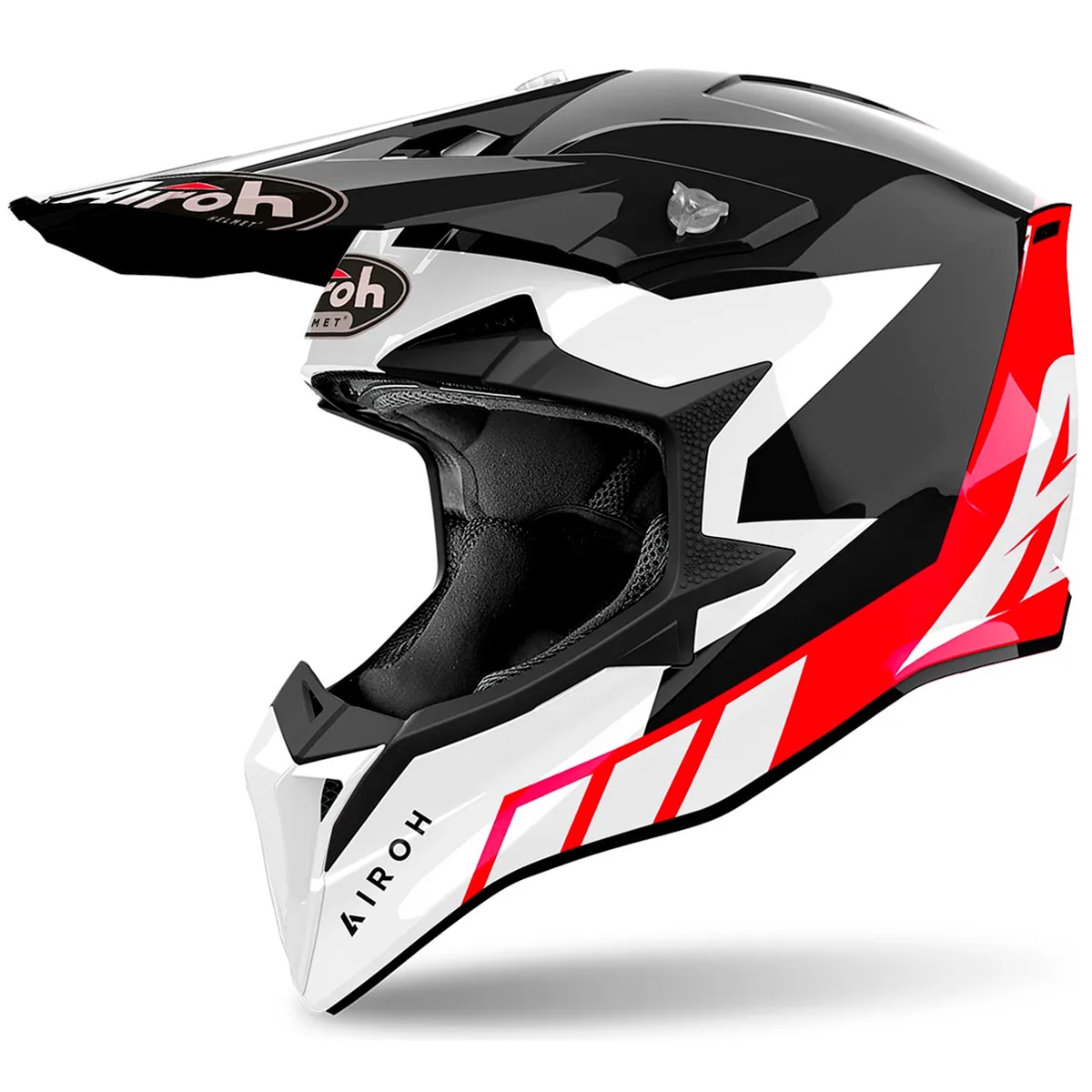 Capacete Airoh Wraaap Reloaled Preto Vermelho