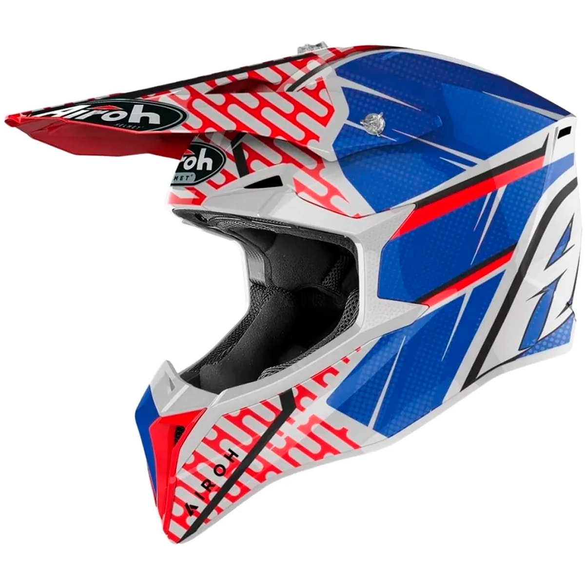 Capacete Airoh Wraap Idol Azul Vermelho