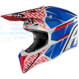 Capacete Airoh Wraap Idol Azul Vermelho