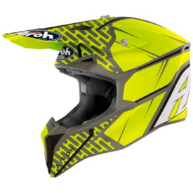 Capacete Airoh Wraap Idol Fosco Cinza Fluor