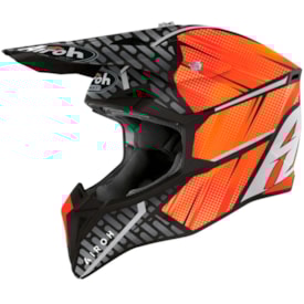 Capacete Airoh Wraap Idol Fosco Laranja Preto