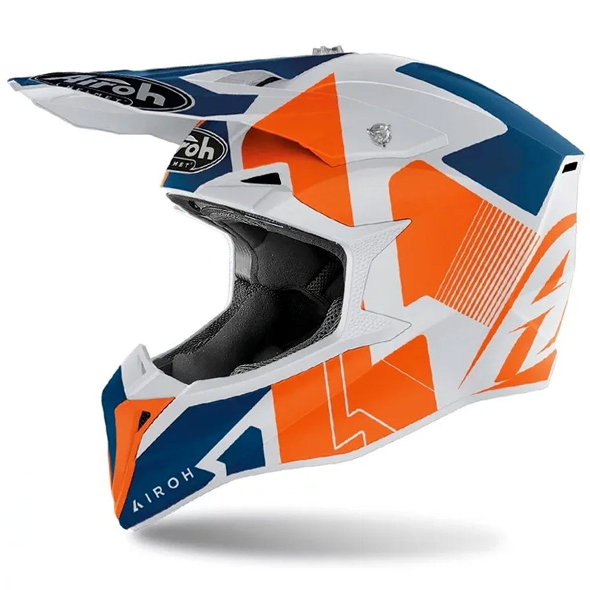 Capacete Airoh Wraap Raze Laranja Azul