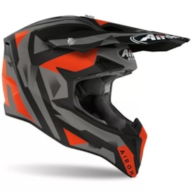 Segunda imagem do produto Capacete Airoh Wraap Sequel Cinza Laranja