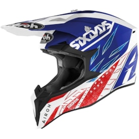 Capacete Airoh Wraap Six Days France Limited Edition
