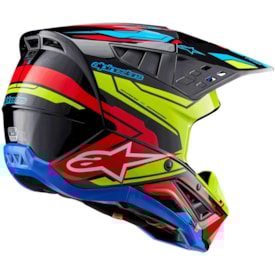 Segunda imagem do produto Capacete Alpinestars Sm5 Action 2 Preto Amarelo
