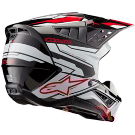 Segunda imagem do produto Capacete Alpinestars Sm5 Action 2 Preto Branco
