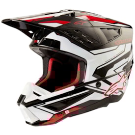 Capacete Alpinestars Sm5 Action 2 Preto Branco