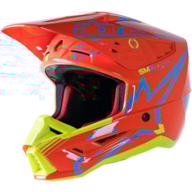 Capacete Alpinestars SM5 Action Laranja Amarelo