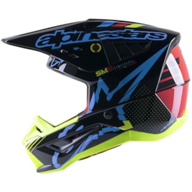 Segunda imagem do produto Capacete Alpinestars SM5 Action Preto Amarelo