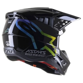 Segunda imagem do produto Capacete Alpinestars Sm5 Compass Preto Prata