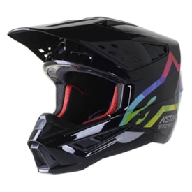 Capacete Alpinestars Sm5 Compass Preto Prata