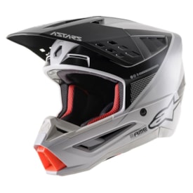 Capacete Alpinestars Sm5 Rayon Light Cinza Preto