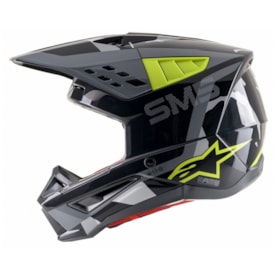 Segunda imagem do produto Capacete Alpinestars Sm5 Rover Amarelo Fluor
