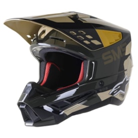 Capacete Alpinestars Sm5 Rover Camo Laranja