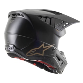 Segunda imagem do produto Capacete Alpinestars Sm5 Solid Preto Fosco