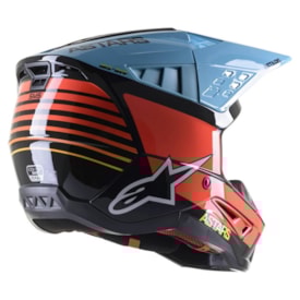 Segunda imagem do produto Capacete Alpinestars Sm5 Speed Amarelo Azul