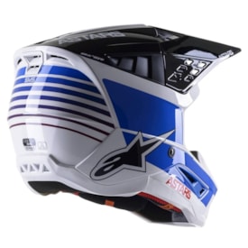 Segunda imagem do produto Capacete Alpinestars Sm5 Speed Branco Vermelho