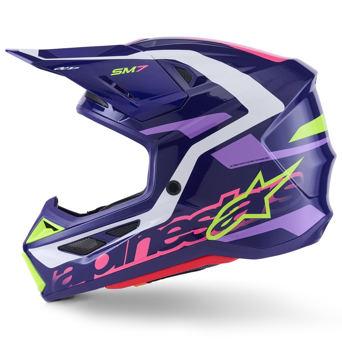 Segunda imagem do produto Capacete Alpinestars SM7 Deed Roxo Rosa