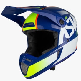 Capacete Asw Bridge Azul Branco
