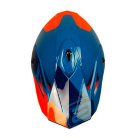 Segunda imagem do produto Capacete Asw Core Legacy Azul Laranja