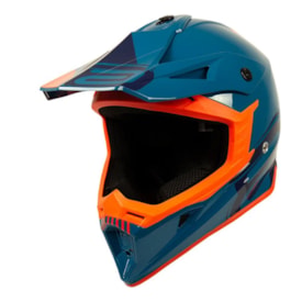 Capacete Asw Core Legacy Azul Laranja