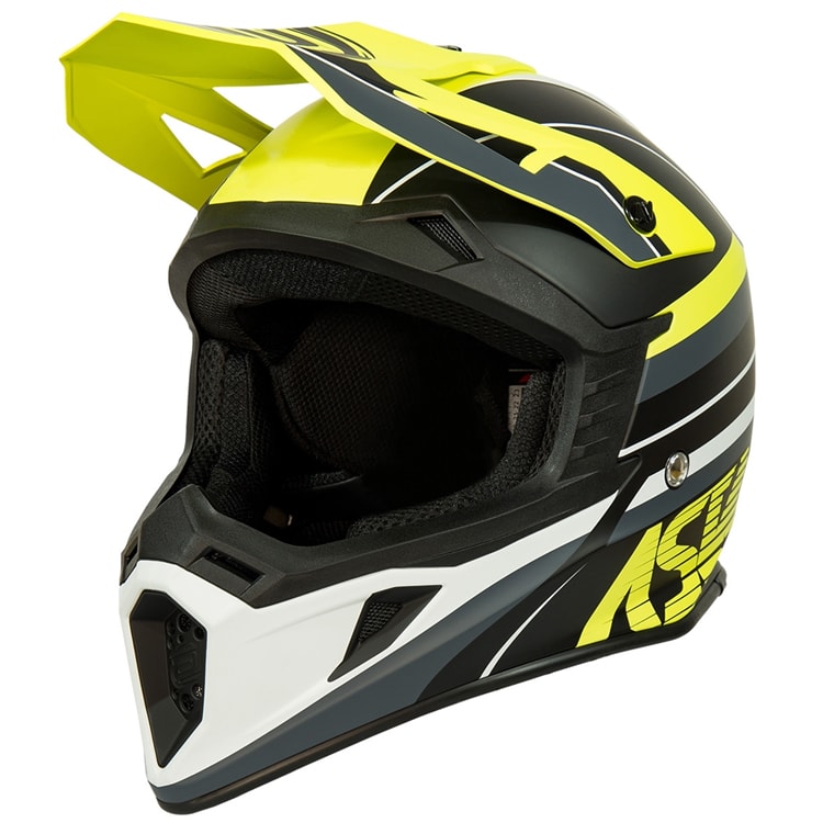 Capacete Asw Core Torn Amarelo Fluor Preto