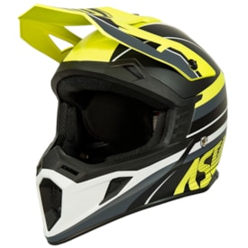 Capacete Asw Core Torn Amarelo Fluor Preto