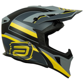 Segunda imagem do produto Capacete Asw Core Torn Cinza Amarelo